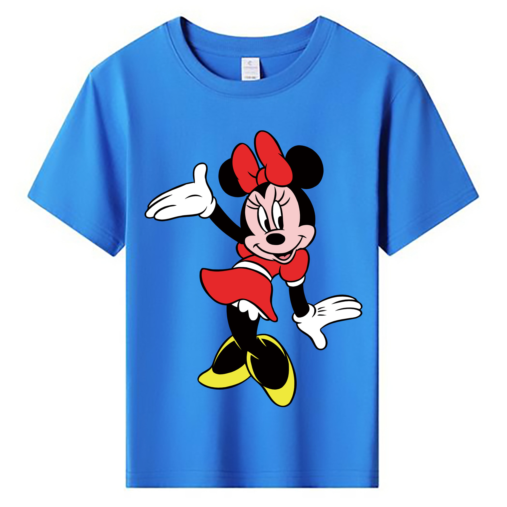 ミッキーマウス Mickey Mouse 綿100％キッズTシャツ（フロントプリント）
